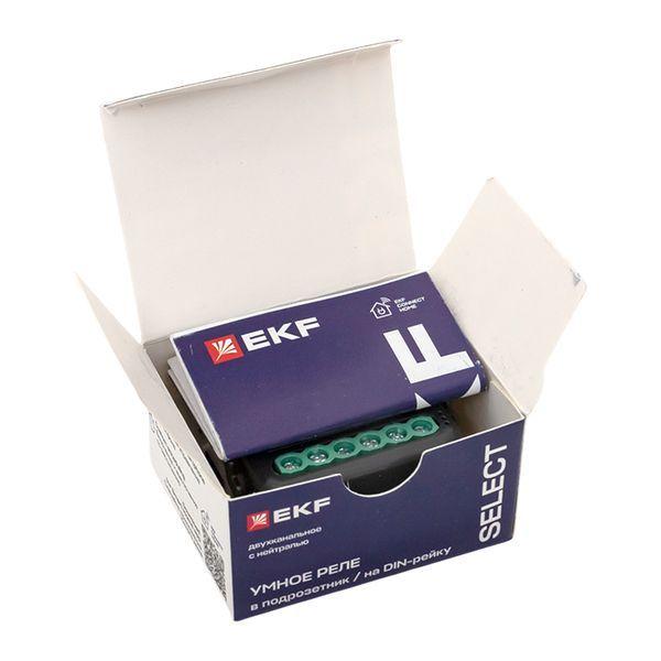 Изображение Реле умное в подрозетник 2-канальное Zigbee Connect Select с нейтралью EKF ssh-2g-zb