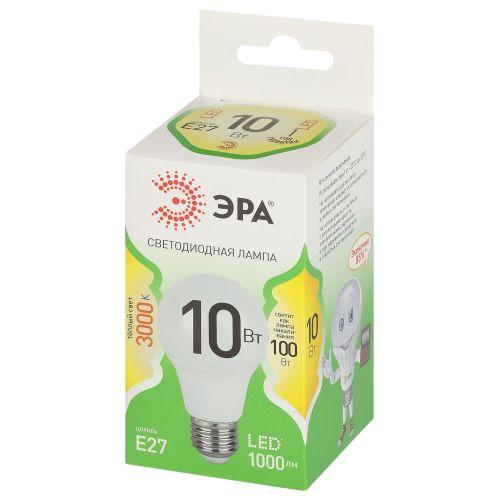 Изображение Лампа светодиодная GREEN LINE A60-10W-830-E27 GL 10Вт груша 3000К свет тепл. E27 Эра Б0067118