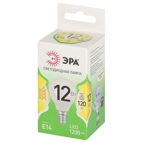Изображение Лампа светодиодная GREEN LINE P45-12W-830-E14 GL 12Вт шар 3000К свет тепл. E14 Эра Б0067042