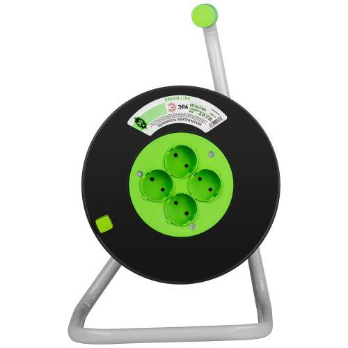 Изображение Удлинитель на пластик. катушке 4х30м без заземл. KAT-2x1.5-30m Greenline ПВС 2х1.5 Эра Б0065083