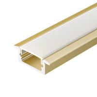 Профиль LINE-2308-F-2000 ANOD GOLD L2000 алюм. Arlight 039989