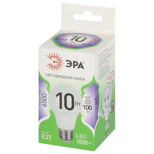 Изображение Лампа светодиодная GREEN LINE A60-10W-865-E27 GL 10Вт A60 6500К холодный бел. E27 Эра Б0067090