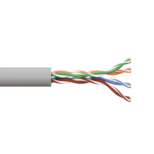 Изображение Кабель витая пара U/UTP кат.5E 4 пары 24 AWG solid PVC сер. TERACOM PRO PRO EKF TRP-5EUTP-04PVC-GY-IN3