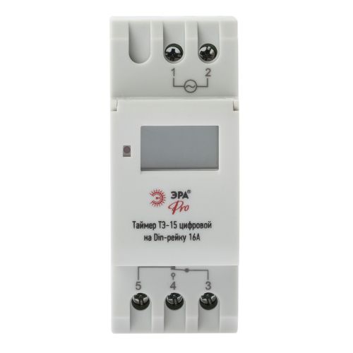 Изображение Таймер PRO NO-903-40 ТЭ-15 цифровой на Din-рейку 16А Эра Б0050656