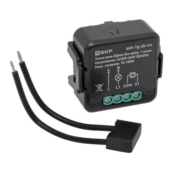 Изображение Реле умное в подрозетник 1-канальное Zigbee Connect Select без нейтрали EKF ssh-1g-zb-nn