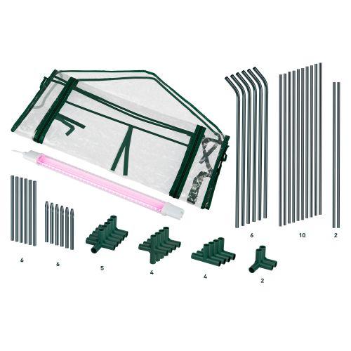 Изображение Теплица GA-House-medium со светильником в компл. 1800х900х900мм 2 отсека Green Apple Б0063840