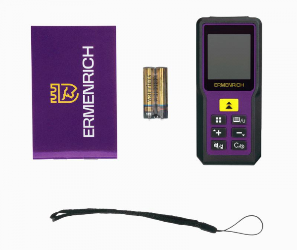 Изображение Рулетка лазерная Reel PRO GM60 фиолет. Ermenrich 84645