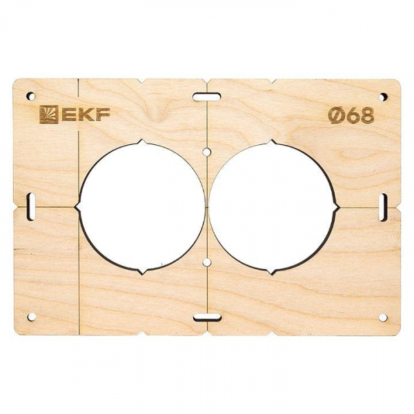 Изображение Комплект шаблонов для подрозетников d68мм Expert EKF sh-d68-k