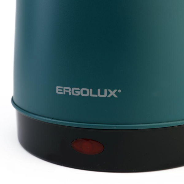 Изображение Чайник электрический ELX-KS14-C44 нерж.сталь/пластик 2.3л 220-240В 1800Вт черн./зел. ERGOLUX 15332