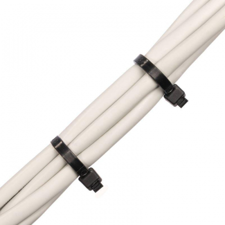 Изображение Хомут нейлоновый НСС "EasyFix" 3х200 черн. (уп.100шт) Fortisflex 84813