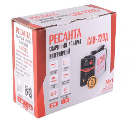 Изображение Инвертор сварочный САИ-220Д Ресанта 65/140