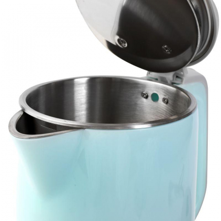Изображение Чайник электрический ELX-KS12-C13 PRO нерж. сталь/пластик 1.8л 220-240В 2200Вт голуб. Ergolux 15330