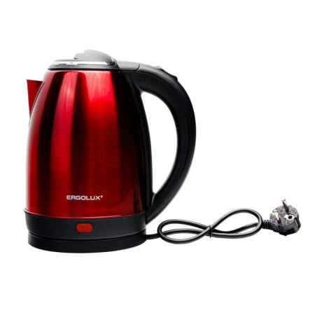 Изображение Чайник ELX-KS05-C04 1.8л 220-240В 1600Вт нерж.сталь красн. ПРОМО Ergolux 14926
