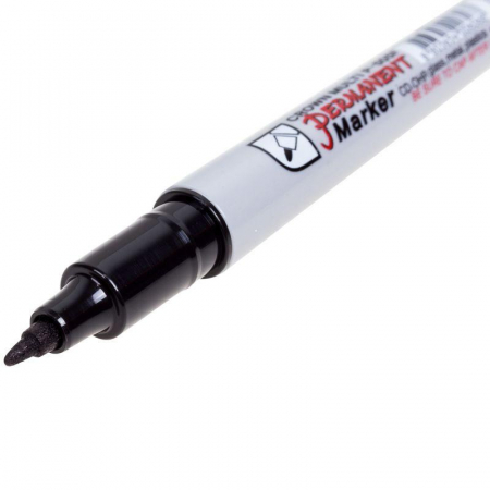 Изображение Маркер перманентный "Multi Marker Super Slim" 1мм пулевидный черн. Crown 08-8001