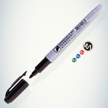 Изображение Маркер перманентный "Multi Marker Slim" 2мм пулевидный черн. Crown Б0048243