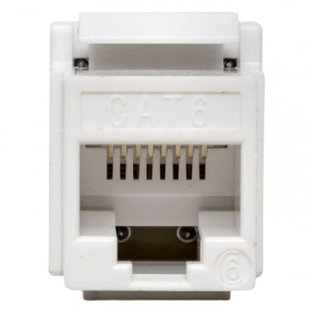 Изображение Модуль Keystone RJ45 кат.6 неэкранир. 110 IDC 180град. бел. TERACOM PRO EKF TRP-KSTN-180D-6UTP-WH
