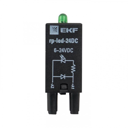 Изображение Модуль светодиодный 24 VDC для промежуточных реле RP AVERES EKF rp-led-24DC