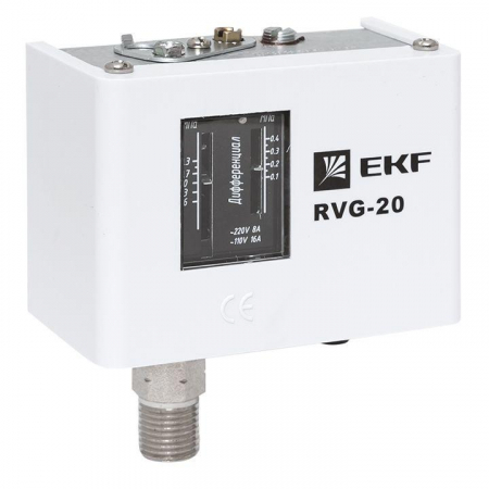 Изображение Реле избыточного давления RVG-20-1.6 (1.6МПа) EKF RVG-20-1.6
