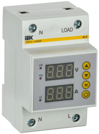 Реле напряжения и тока РНТ-д 1ф 54мм 50А KARAT IEK IVC31-1-50