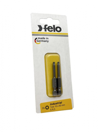 Изображение Бита Е6.3 TX15х50 Industrial (блист.2шт) FELO 03615536