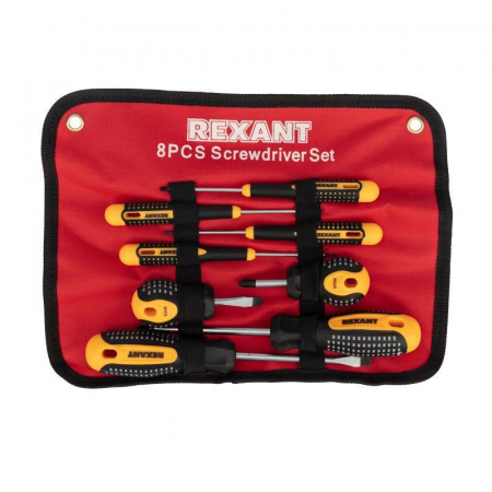 Изображение Набор отверток 8 предметов Rexant 12-4774