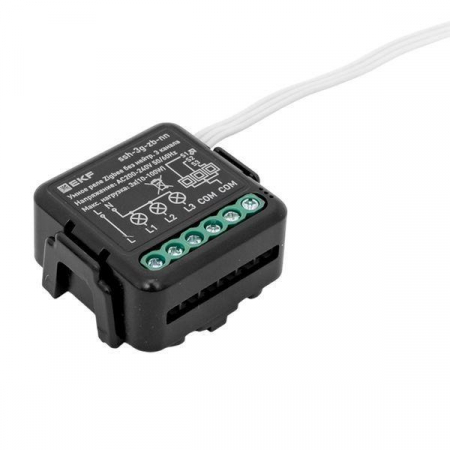 Изображение Реле умное в подрозетник 3-канальное Zigbee Connect Select без нейтрали EKF ssh-3g-zb-nn