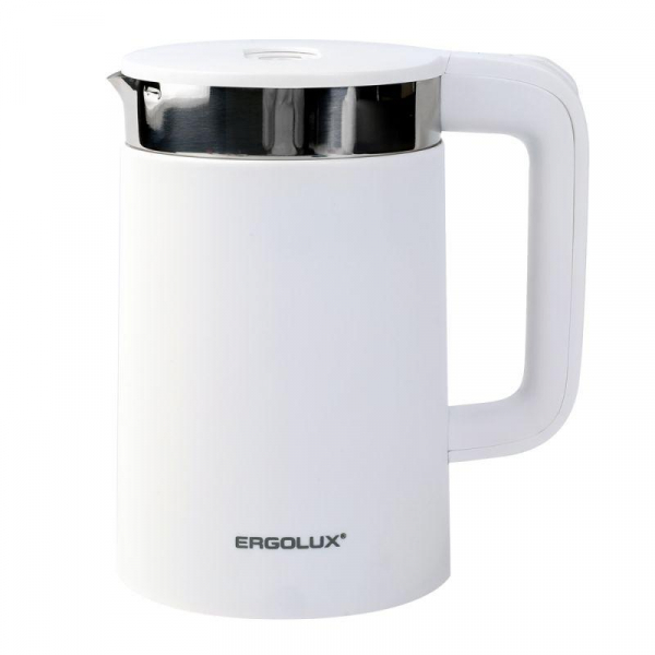 Изображение Чайник электрический ELX-KS11-C01 PRO нерж. сталь/пластик 1.8л 220-240В 2200Вт бел. Ergolux 15329