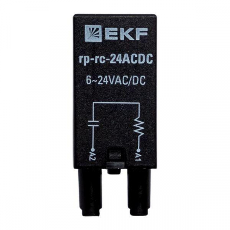 Изображение Модуль защитный RC 6-24В AC/DC для промежуточных реле RP AVERES EKF rp-rc-24ACDC