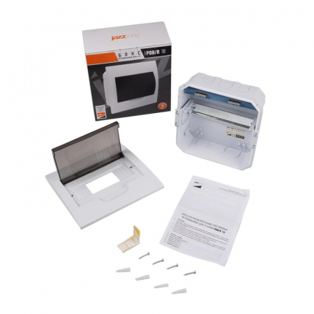 Изображение Бокс модульный встраив. PDB/R 1008 WH (ЩРВ-П- 8) IP41 пластик. Pro JazzWay 5071742
