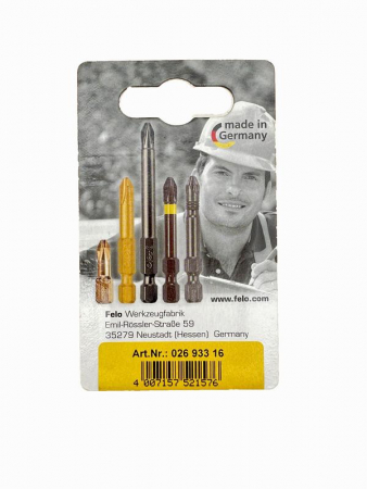 Изображение Бита TX15/TX20/TX25 25мм Industrial (блист.3шт) FELO 02693316
