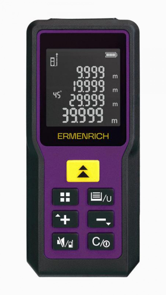 Изображение Рулетка лазерная Reel PRO GM60 фиолет. Ermenrich 84645
