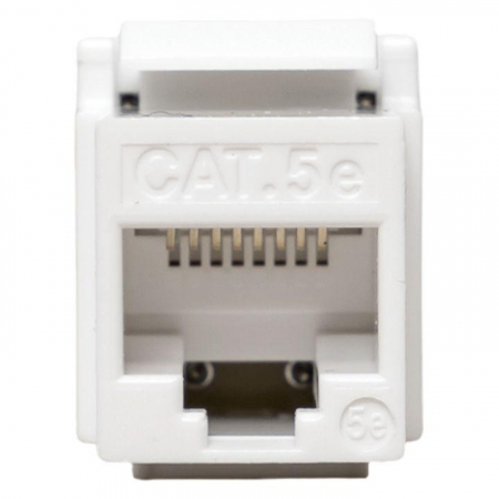Изображение Модуль Keystone RJ45 кат.5E неэкранир. 110 IDC 180град. бел. TERACOM PRO EKF TRP-KSTN-180D-5EUTP-WH