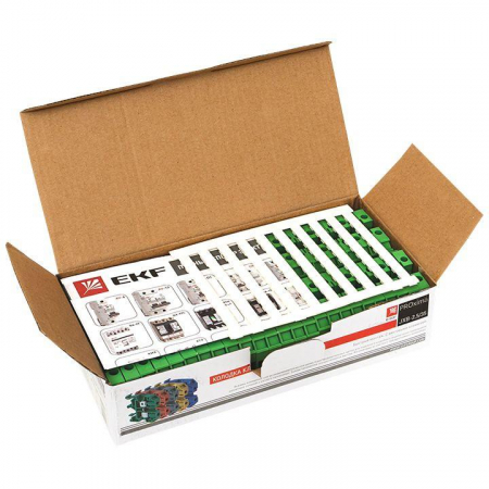 Изображение Колодка клеммная JXB-2.5/35 (25а) зел. EKF plc-jxb-2.5/35gn