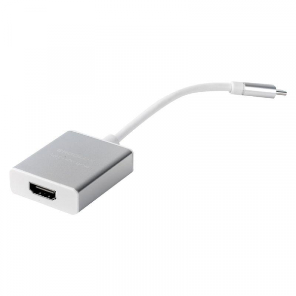 Изображение Переходник HDMI-Type C ELX-VA01-Type C пластик металлик коробка Ergolux 15300