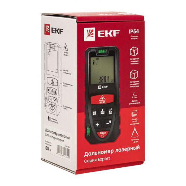 Изображение Дальномер лазерный LDM-50 50м Expert EKF ldm-50
