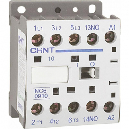 Изображение Контактор NC6-0901 9А кат. 24В AC 1НЗ (R) CHINT 247479