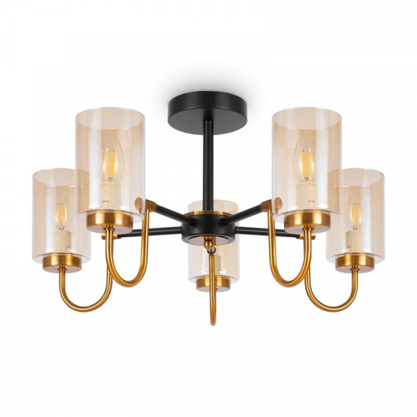 Изображение Светильник Jewel 40Вт E14х5 IP20 потолочн. Freya FR5321CL-05BZ