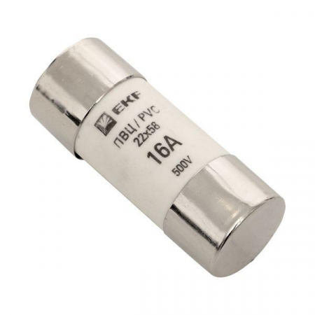 Вставка плавкая цилиндрическая ПВЦ 22х58 16А EKF pvc-22x58-16