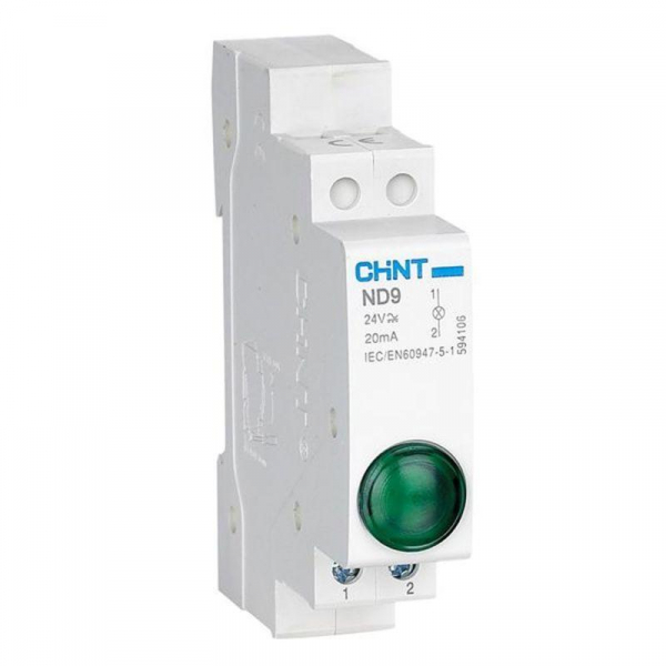Изображение Индикатор ND9-1b AC/DC 230В (LED) (R) син. CHINT 594123