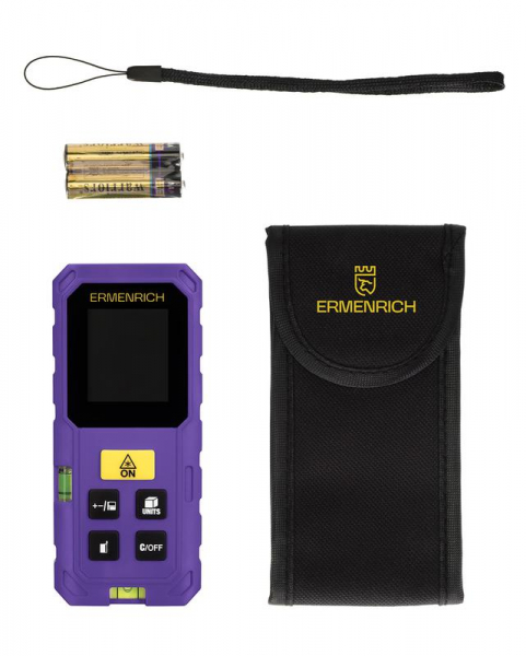 Изображение Рулетка лазерная Reel PLUS GS40 фиолет. Ermenrich 86257