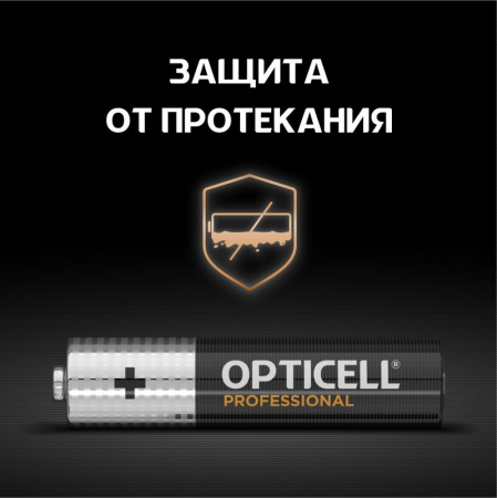 Изображение Элемент питания алкалиновый AAA/LR03 (блист. 4шт) Professional Opticell 5052002