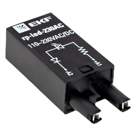 Изображение Модуль светодиодный 230 VAC для промежуточных реле RP AVERES EKF rp-led-230AC