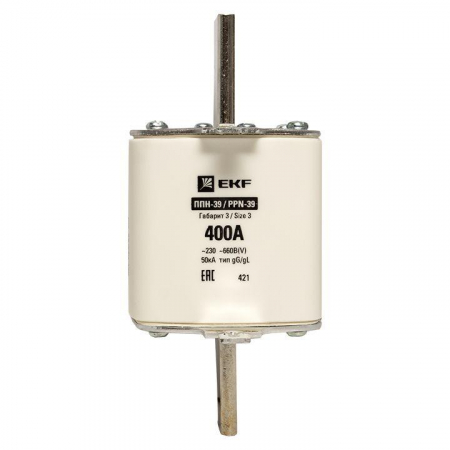 Изображение Вставка плавкая ППН-39 630/400А габарит 3 PROxima EKF fus-39/630/400
