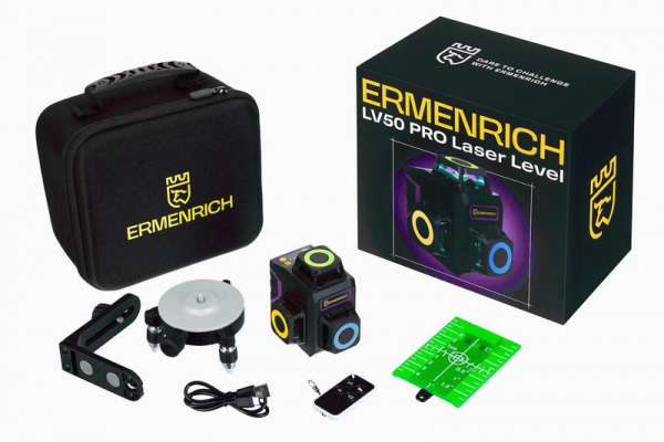 Изображение Уровень лазерный PRO LV50 фиолет. Ermenrich 84086