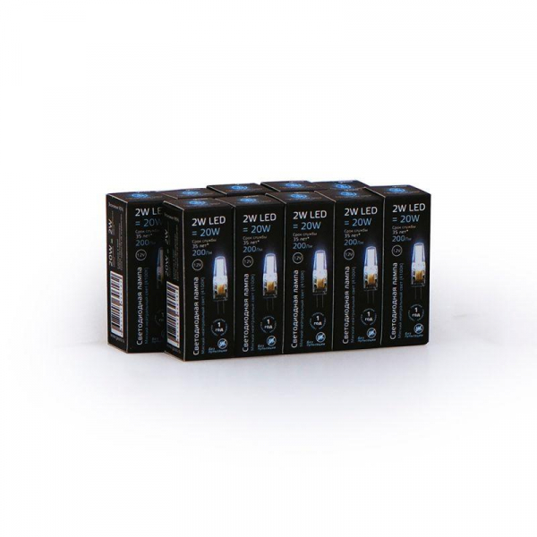 Изображение Лампа светодиодная Black 2Вт капсульная 4100К нейтр. бел. G4 200лм DC 12В GAUSS 207707202