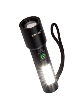Изображение Фонарь ручной аккум. 10Вт LaserLED/широк.cвет/Li-ion 1200мА.ч алюм. КОСМОС (KOC134Lit)