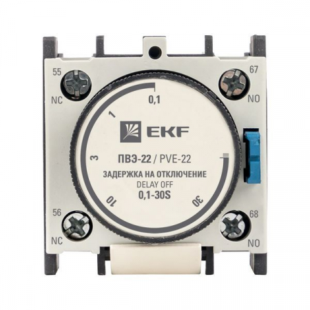 Изображение Приставка ПВЭ 22 0.1-30сек NO+NC EKF ctr-st-22