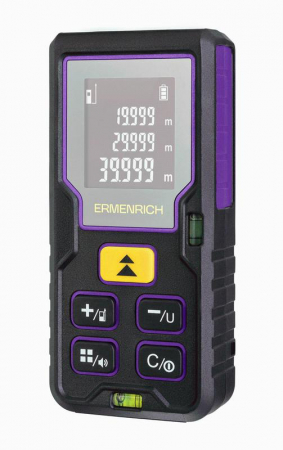 Рулетка лазерная Reel PLUS GD80 фиолет. Ermenrich 85315