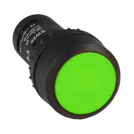 Изображение Кнопка SW2C-11 возвратная зел. NO+NC EKF sw2c-11s-g