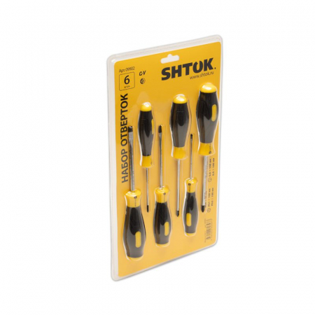 Изображение Набор отверток блист. (6 предметов) (09902) SHTOK 376357